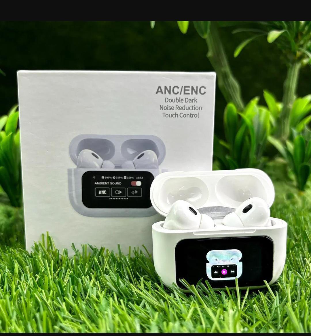 White Noise-Cancelling Earbuds with Smart Touch