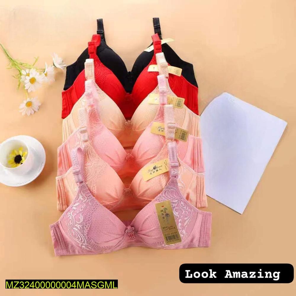 1 Pc Cotton Lace Padded Bra